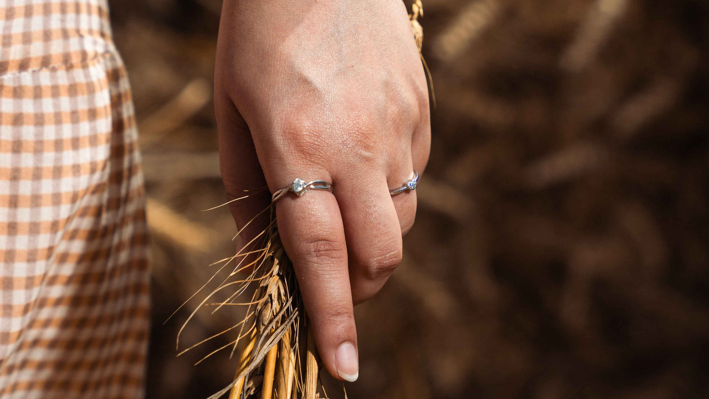 Twin Heart Spark Ring