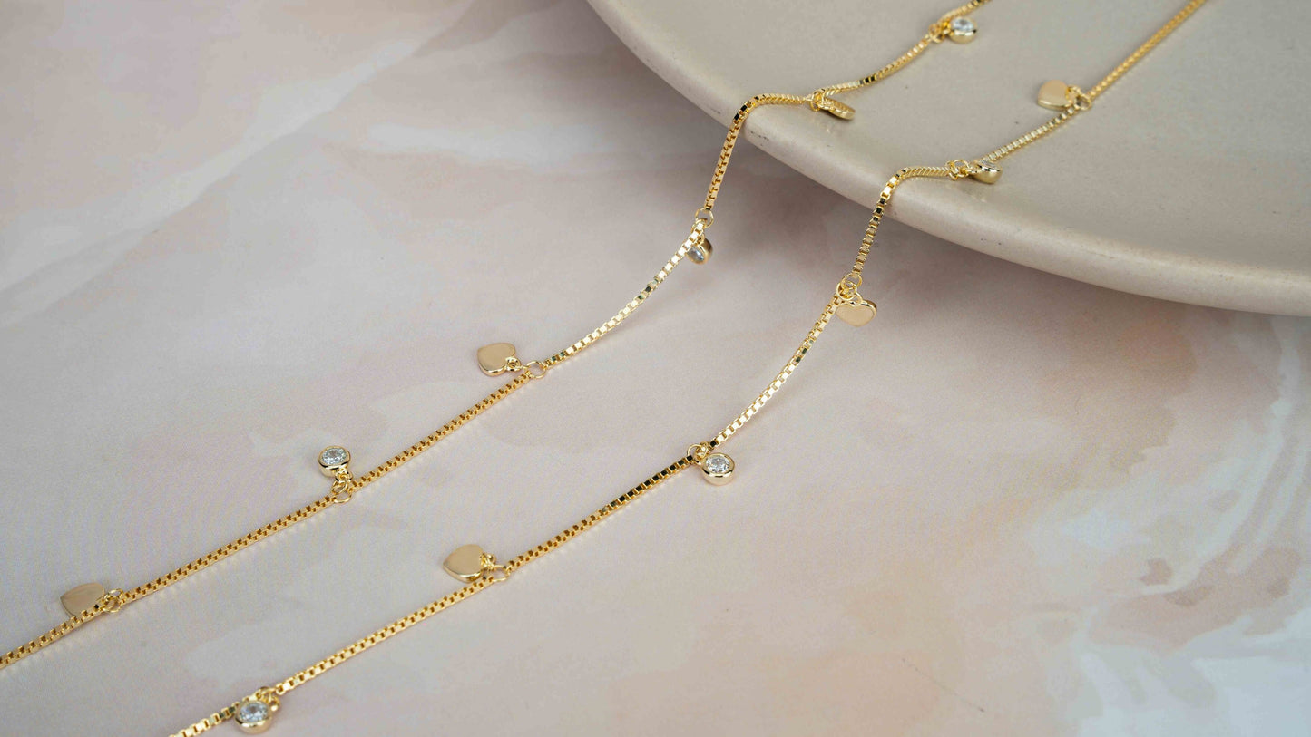 Aira Heart Anklet