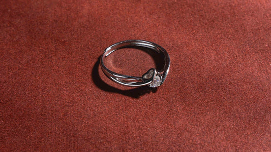 Twin Heart Spark Ring